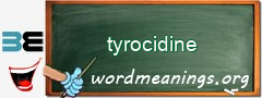 WordMeaning blackboard for tyrocidine